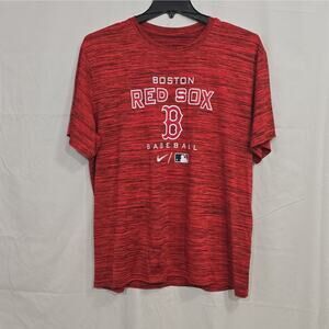 Nike Dri-FIT Boston Red Sox Mens XXL Heathered Red Crew Neck Tee MLB